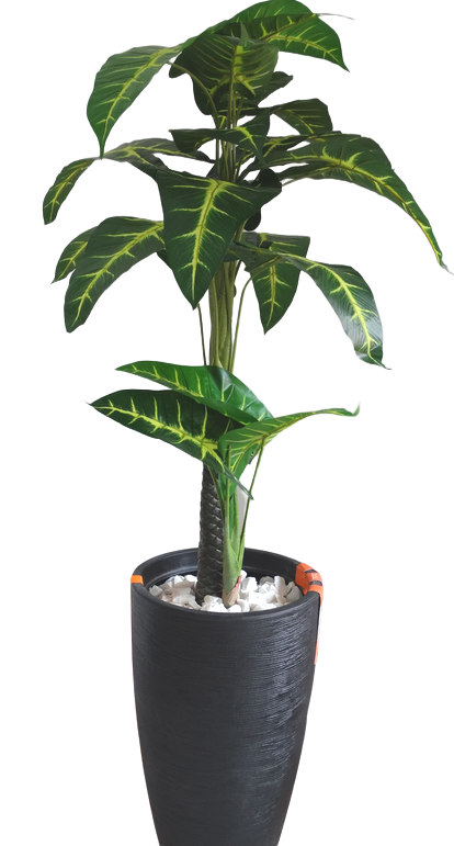 Planta Artificial Hoja Variegada 130 cms