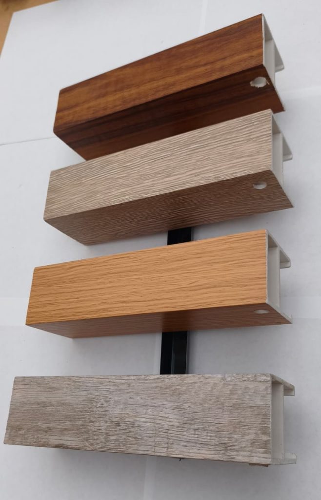 Perfiles wpc para cielo raso y pérgolas interiores